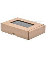 Minicorrugated carton box with lid and window 90x60x20mm