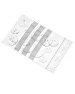 Zip Lock Minigrip bag with writing panel 7x10cm, 100pcs/pack