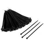 Black cable tie 2,5x100mm, 100pcs/pack