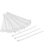 White cable tie 3,6x150mm, 100pcs/pack