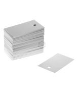 Balta kartona etiķete 49x28mm, 100gb/pakā