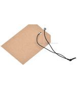 Brown carton label with string 70x50mm, 50pcs/pack