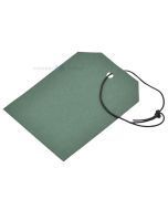Green carton label with string 70x50mm, 50pcs/pack