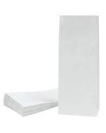 Balts papīra maiss ar paplatinātu pamatu 12+7x30cm, 25gb/iepakojumā