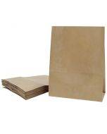 Brown paper bag with wide bottom 22+12x28cm 60g/m2, 25pcs/pack