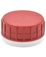 Red safety cap with EPE coating for HD canister and bottle diameter 38mm