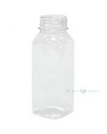 Square PET bottle without cork 250ml / 0,25L diameter 38mm