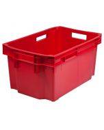 Sarkana plastmasas režģu kaste Laokast max 52L / 25kg