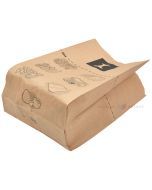 Brūni kompostējamā papīra atkritumu maisi 20+14x34cm 8L 70g/m2, 80gb./iepakojumā