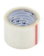 Transparent packaging tape 76mm wide acrylic, 66m/roll