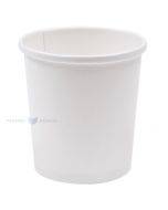 White carton food cup diam. 97mm 470ml, 25pcs/pack