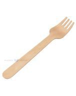 Wooden fork, height 16cm, 100pcs/pack