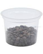 Transparent food cup without lid PP 250ml diam. 95mm, 50pcs/pack