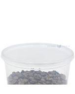 Transparent lid for 350ml and 500ml food cup PP diam. 125mm, 50pcs/pack