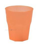 Daudzkārt izmantojama plastmasas oranža glāze 350ml PP 50x mazgāšanas reizes  trauku mazgājamā mašīnā