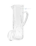 Daudzkārt izmantojams plastmasas, depozīta, krūze ar vāku Crystal 1500ml SAN 500x mazgāšanas reizes  trauku mazgājamā mašīnā
