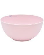 Reusable light pink plastic salad bowl 2000ml 20cm PP 125x machine washable