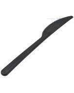Reusable black knife 18cm PP 125x machine washable, 100pcs/pack