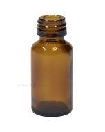 Brown glass bottle without cork 10ml diameter 18mm