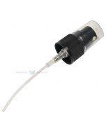 Black spray cork for 30ml glass bottle with diameter 18mm