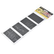 Black square-shaped stickers for writing with chalk 80x47mm, 8pcs/pack