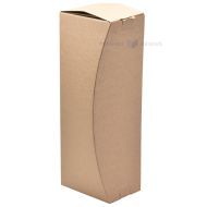 Brown corrugated carton box for wine 125x80x326mm