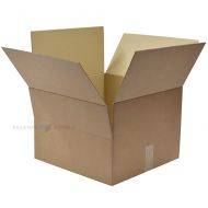 Corrugated carton box 400x400x285/160mm, 0201, 3-layers, brūna