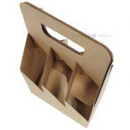 Corrugated carton box for 6 bottles 180x120x290mm diam 58mm