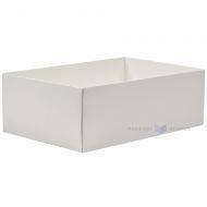 Šampanieša krāsas balta kartona kastes pamatne 340x220x115mm XL