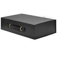 Black gift box with handle 380x250x110mm