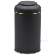 Matte black golden inside metal box with lid 89x150mm