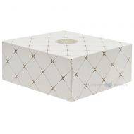 Golden pattern cake box with lid 20,7x19,2x9cm, 20pcs/pack