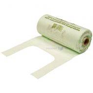 Compostable and biodegradable bags 22+12x45cm, 200pcs/roll