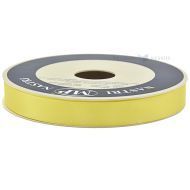 Dzeltena satīna dāvanu lente 15mm plata, 50m/rullī