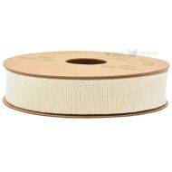 Beige paper ribbon 20mm wide, 10m/roll