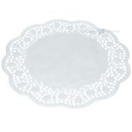 White rose lacy doily paper for cake diam. 28cm, 100pcs/pack