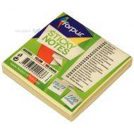 Yellow post-its Forpus 75x75mm, 100sheets/pack