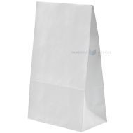 Balts dāvanu maisiņš ar aizlīmējamu sloksni 14x7,5x23cm