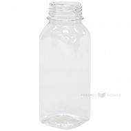 Square PET bottle without cork 250ml / 0,25L diameter 38mm