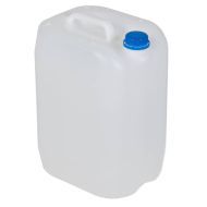 White plastic canister with corc (45mm) 10 000ml / 10L