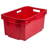 Sarkana plastmasas režģu kaste Laokast max 52L / 25kg
