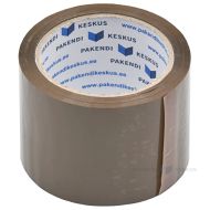 Brown packaging tape 76mm wide acrylic, 66m/roll