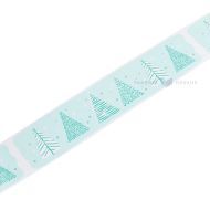 Green Christmas tree print packaging tape 50mm wide hot-melt, 60m/roll