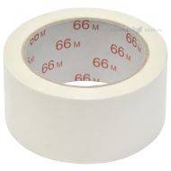 White packaging tape PVC 50mm wide, 66m/roll