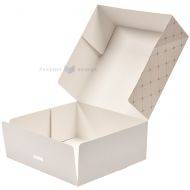 Golden pattern cake box with lid 30x30x12,5cm, 10pcs/pack