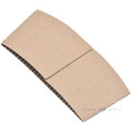 Brown carton coffee cup holder diam. 69,3mm height 55mm for 300-400ml cup, 50pcs/pack
