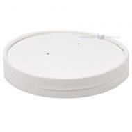White lid for carton food cup diam. 97mm, 25pcs/pack