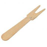 Wooden degustation fork height 7,3cm, 500pcs/pack