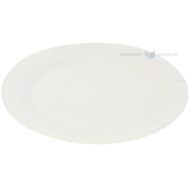 Balts papīra šķīvis diametrs 23cm, 100gb./iepakojumā