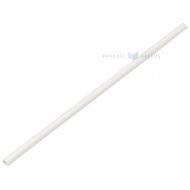 White paper drinking straw 0,6x20cm unflexible, 250pcs/pack
